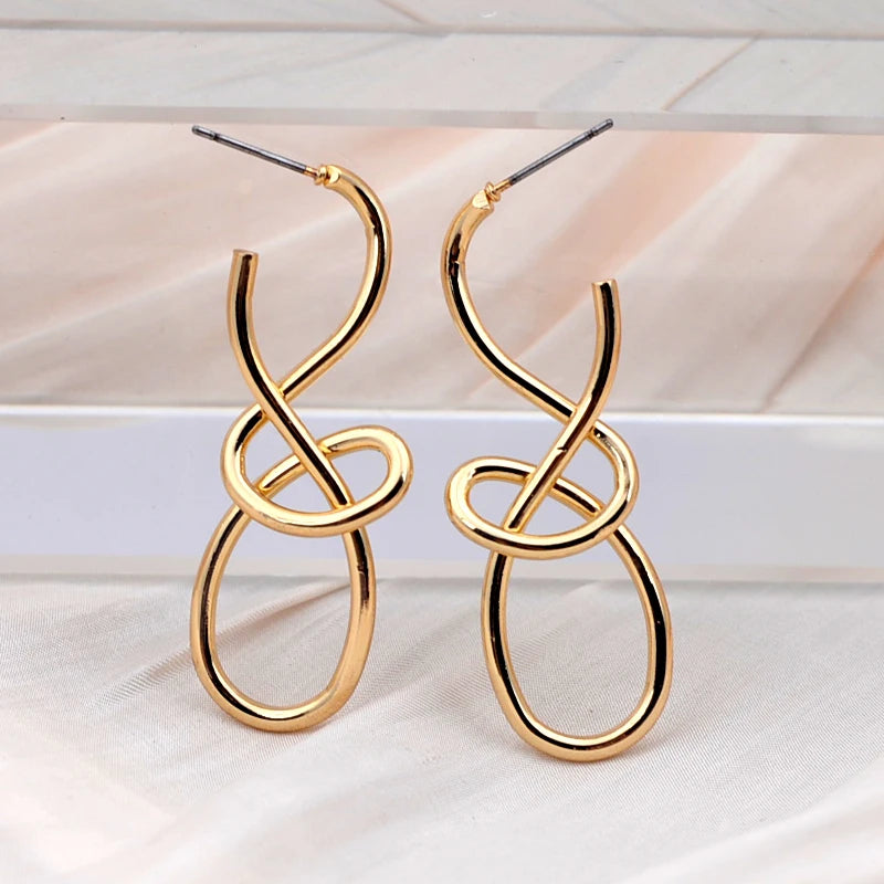 Vintage Knitted Drop Earrings