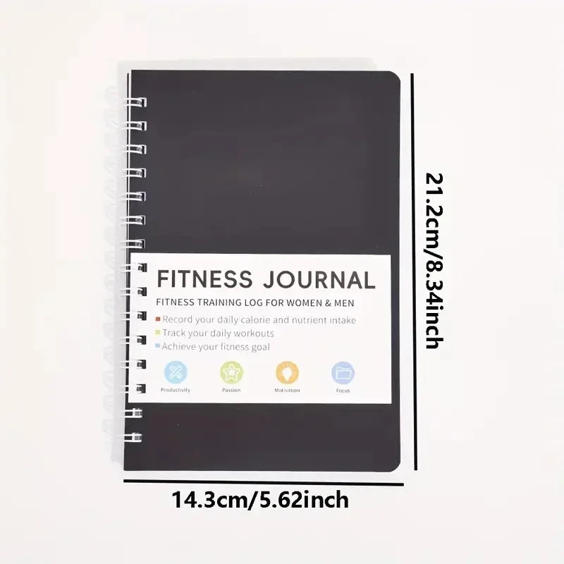 Spiral Fitness Journal with Exercise & Nutrition Plans