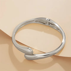 Gold & Silver Twisted Bangle