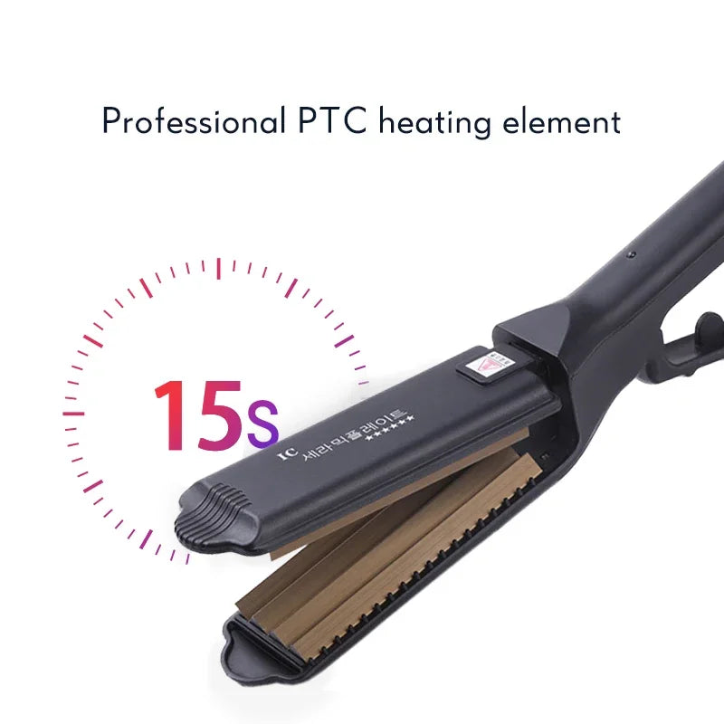 Fluffy Hairstyle & Anti-Static Iron