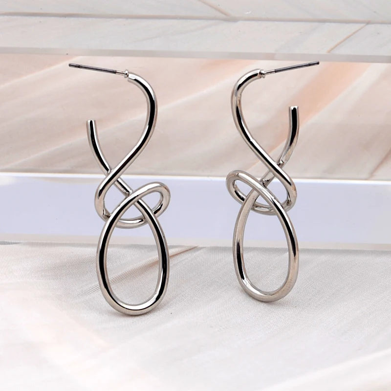 Vintage Knitted Drop Earrings