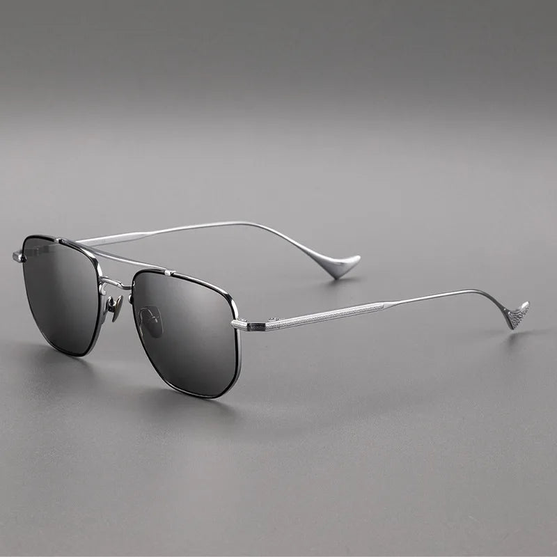Titanium Square Polarized Sunglasses