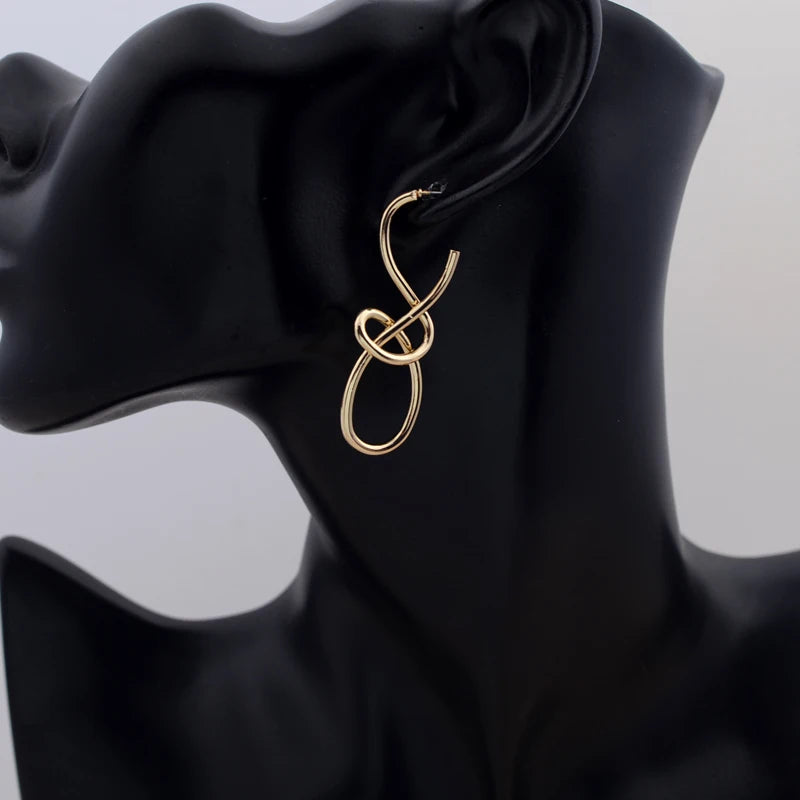 Vintage Knitted Drop Earrings
