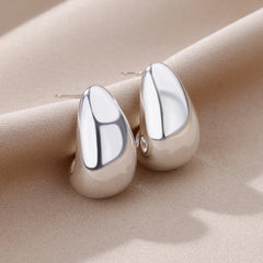 Vintage Chunky Teardrop Earrings