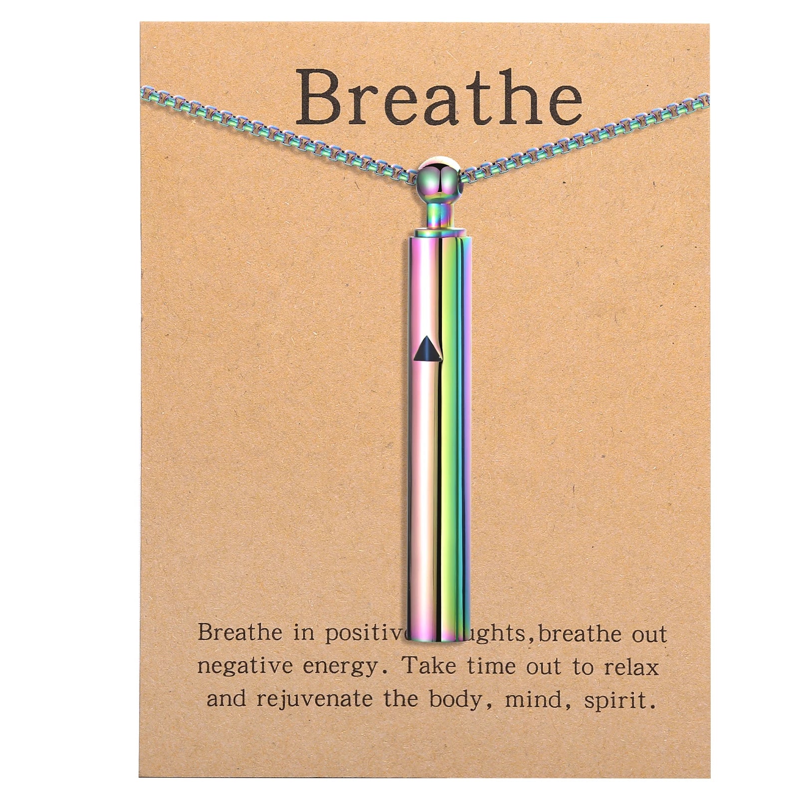 Anxiety Relief Breathing Pendant Necklace