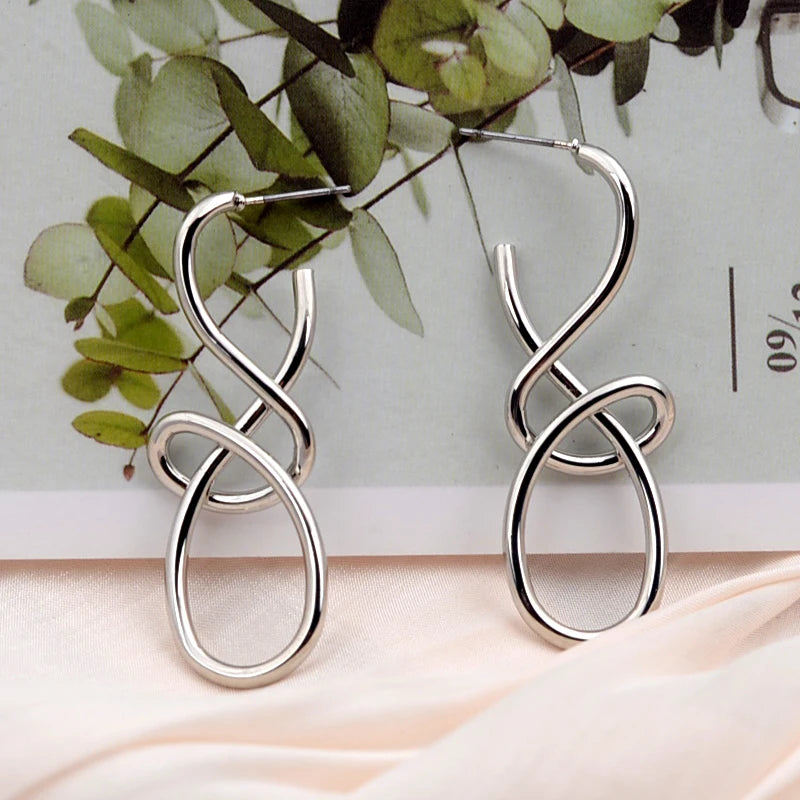 Vintage Knitted Drop Earrings