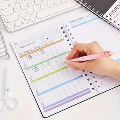 Spiral Fitness Journal with Exercise & Nutrition Plans