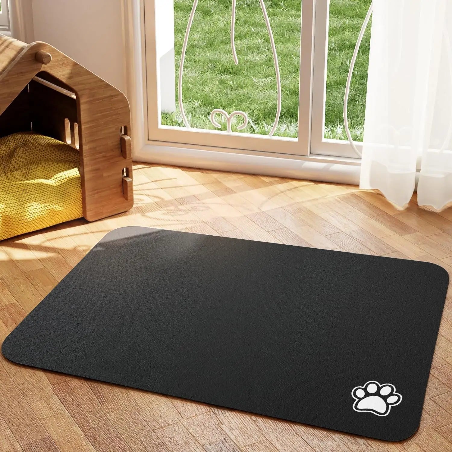 Absorbent Pet Feeding Mat for Dogs & Cats