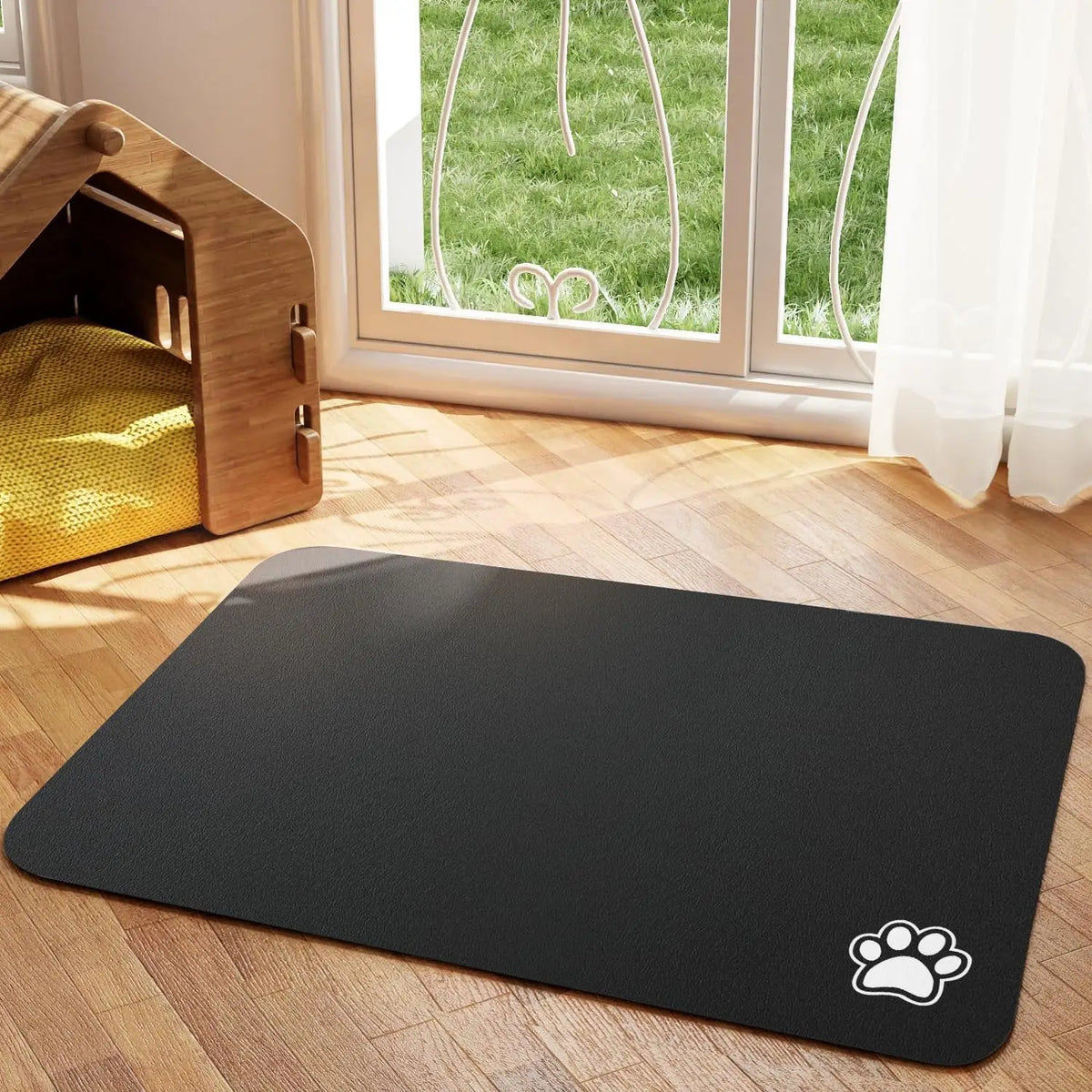Absorbent Pet Feeding Mat for Dogs & Cats