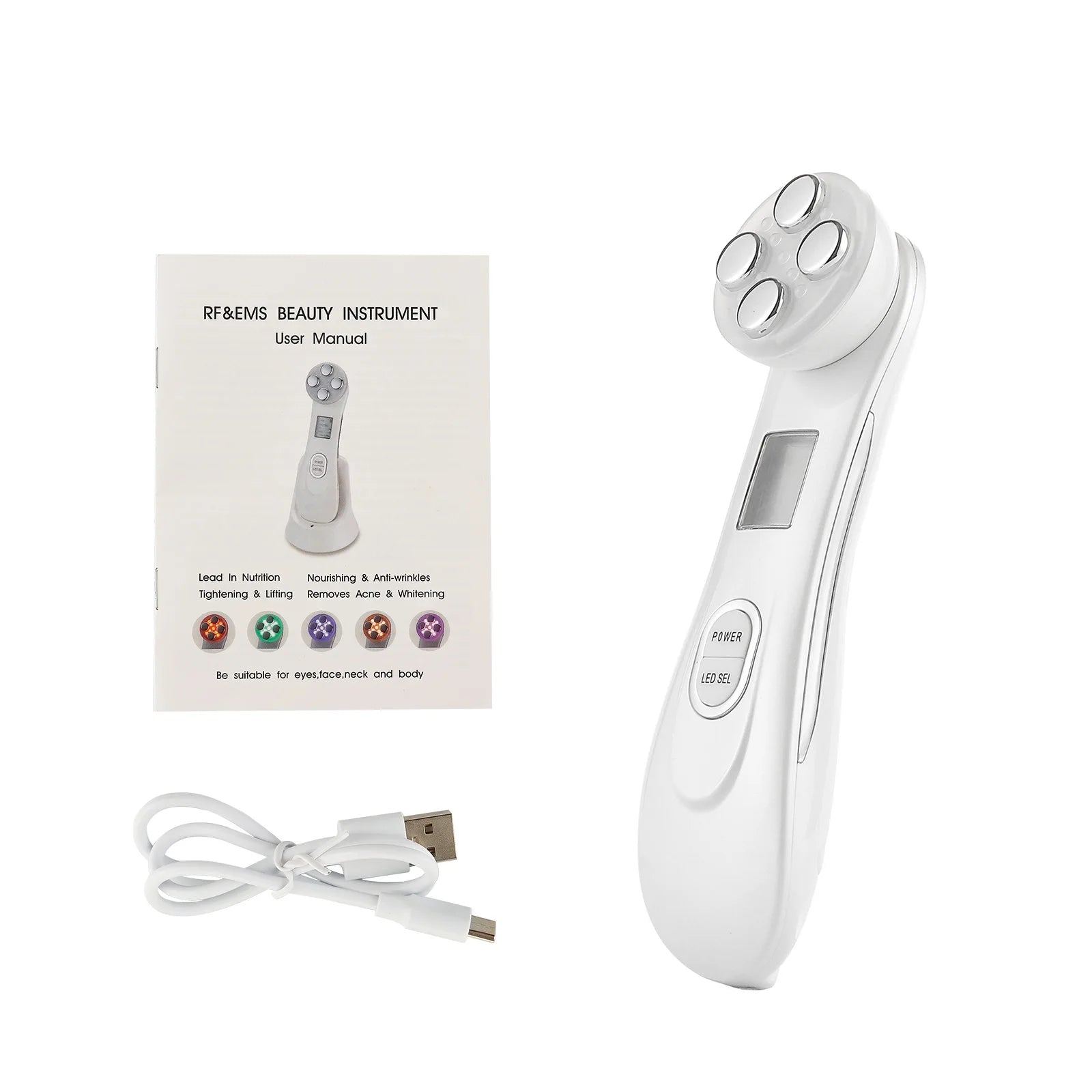 5-in-1 LED RF EMS Beauty Device Skin Tightening Massager
