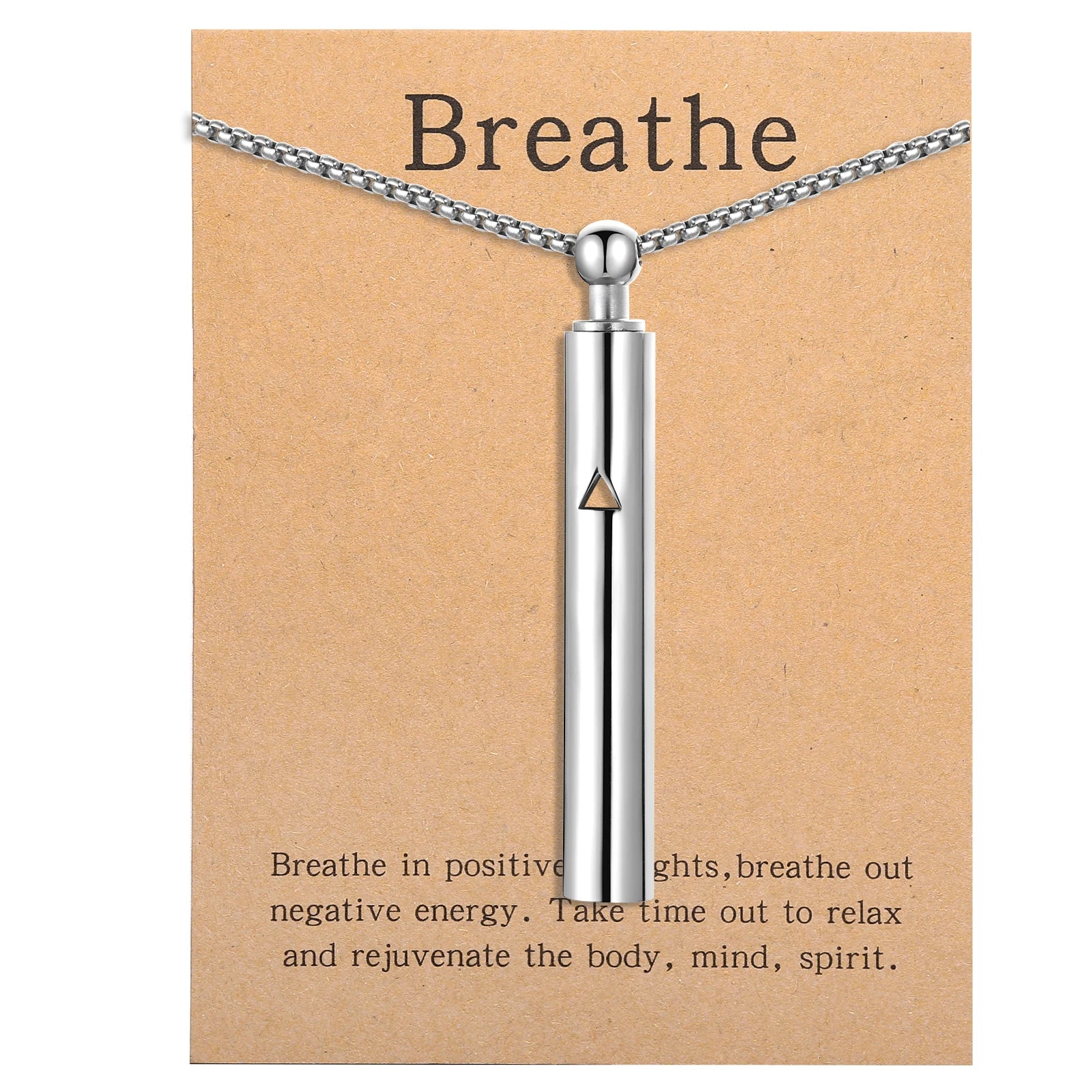 Anxiety Relief Breathing Pendant Necklace