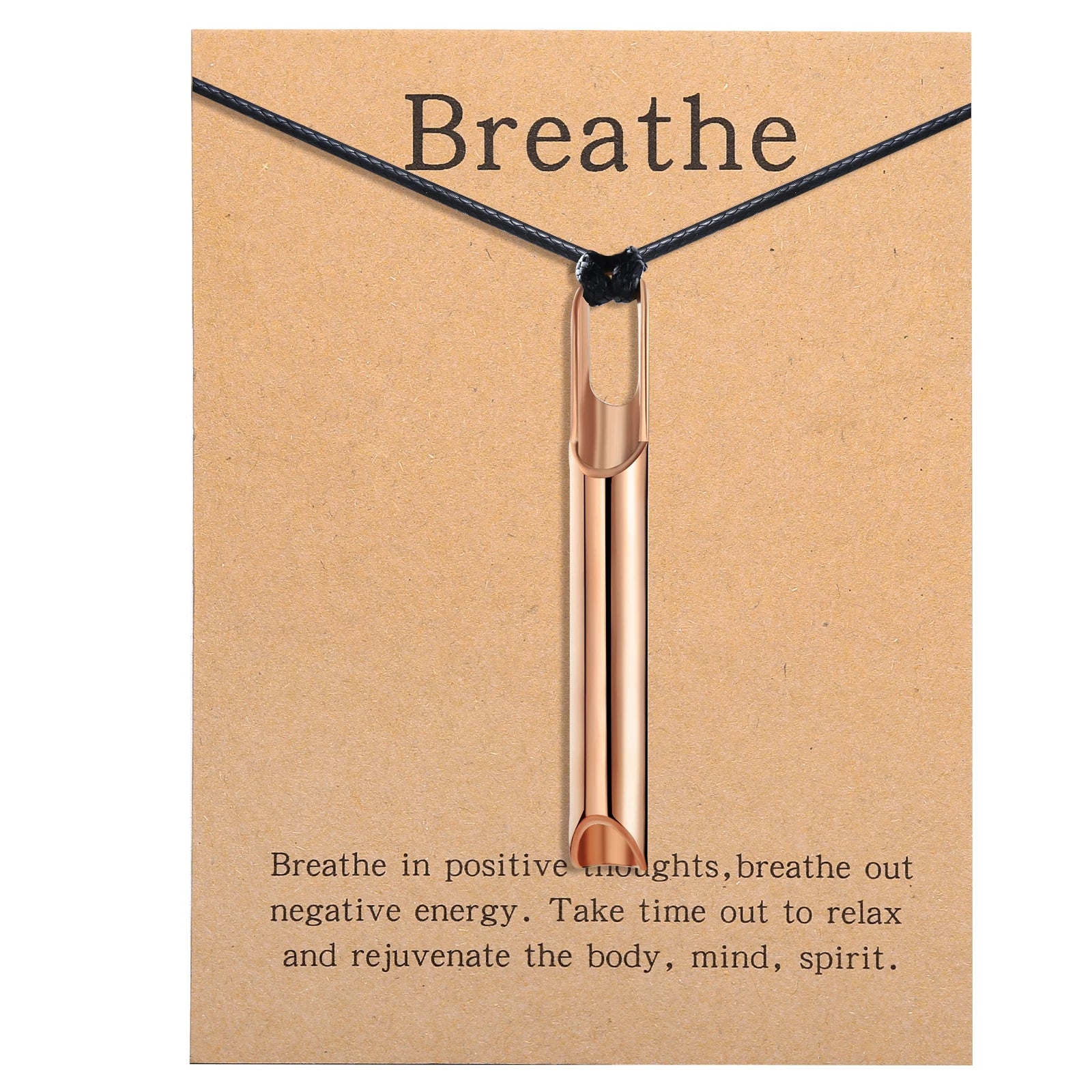 Anxiety Relief Breathing Pendant Necklace